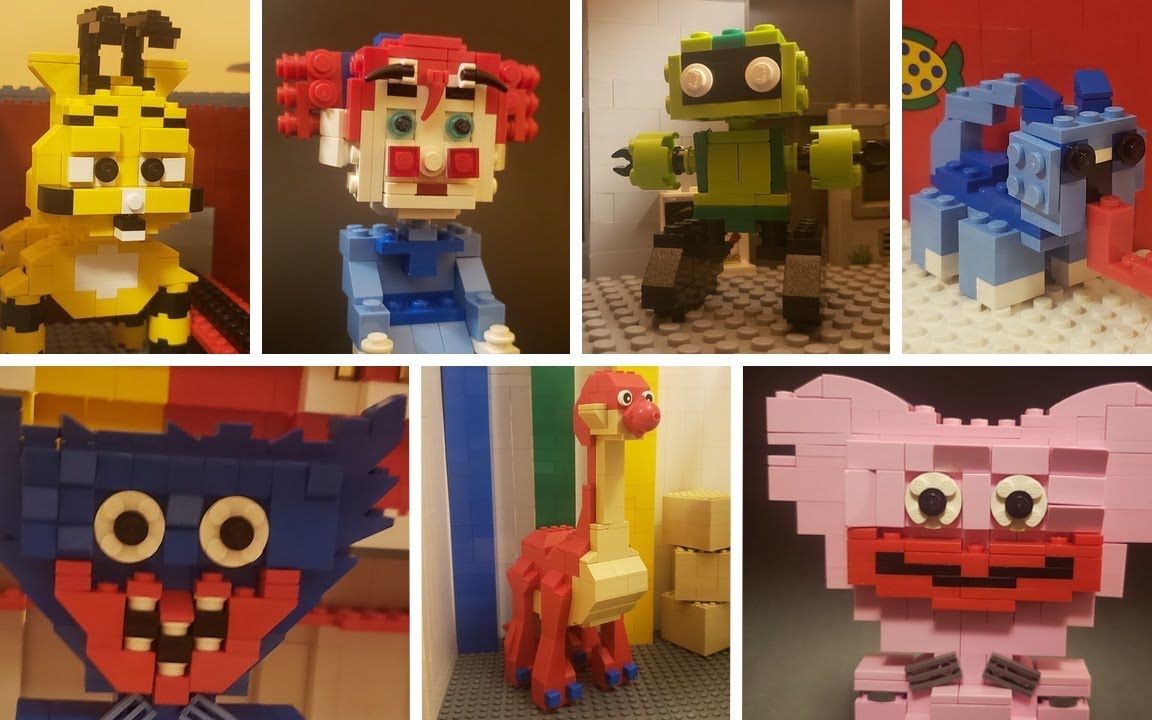 波比的游戏时间:用乐高做哈吉,长腿妈咪和missy等角色