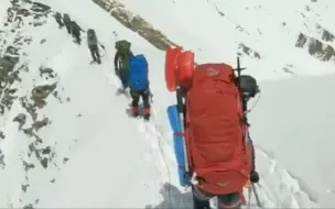 下载视频: 8名登山者攀登喜马拉雅遇雪崩，登山影像曝光