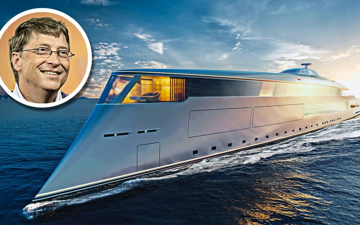 【游艇设计】比尔·盖茨6.44亿美元的氢动力超级游艇_哔哩哔哩_bilibi