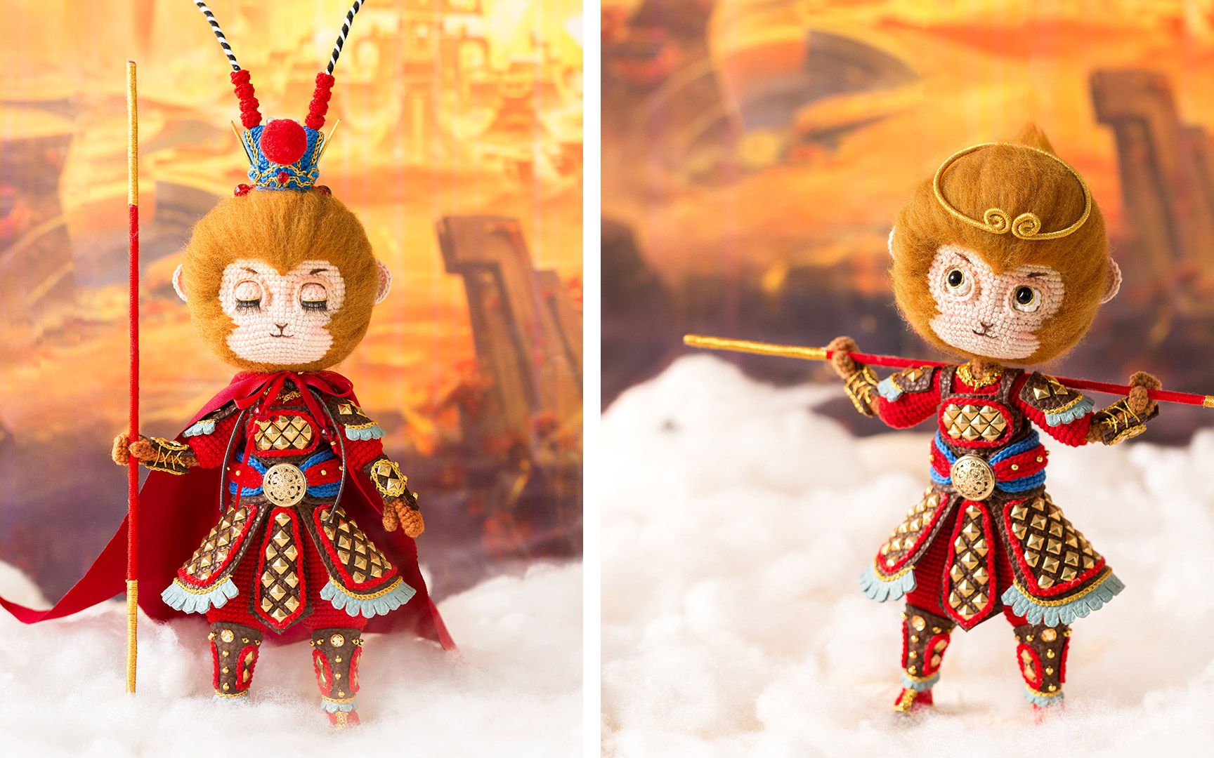 sa16991苏苏姐家钩针国风系列齐天大圣玩偶编织视频教程