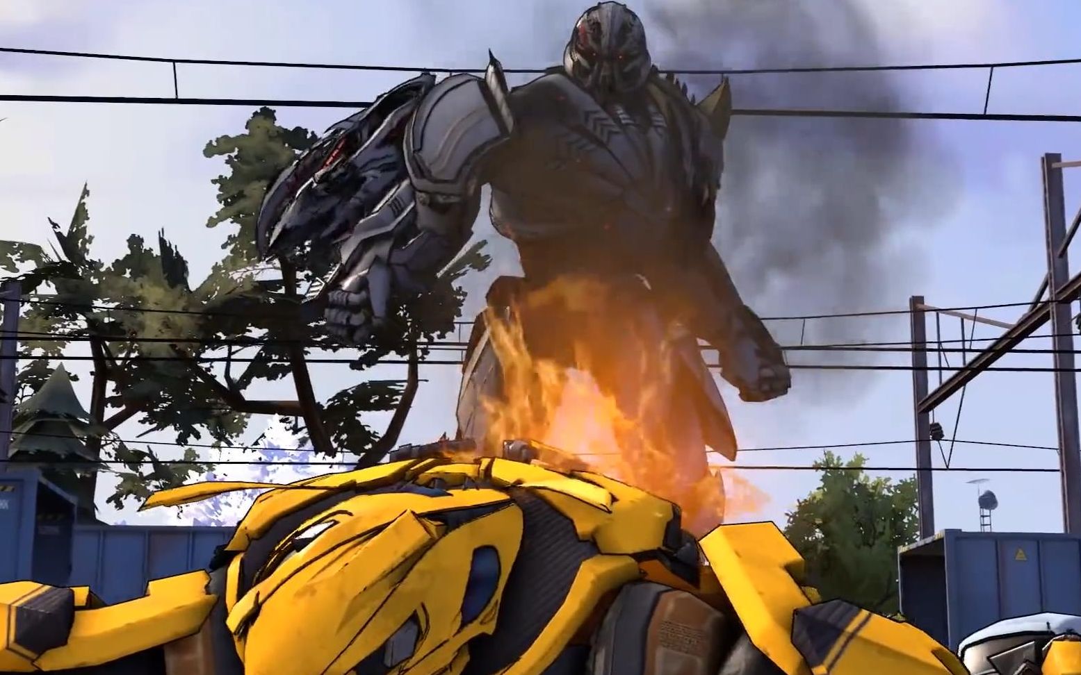 【变形金刚sfm】擎天柱&大黄蜂vs威震天._哔哩哔哩_bilibili