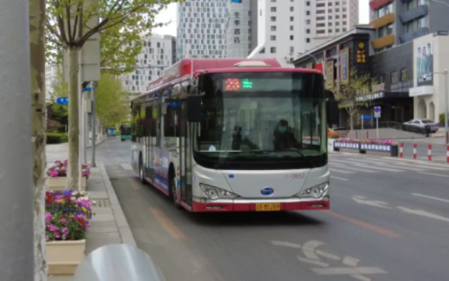 【晃大灯】大连公交23路(理工大学东门~山林街)比亚迪ck6121lgev通过