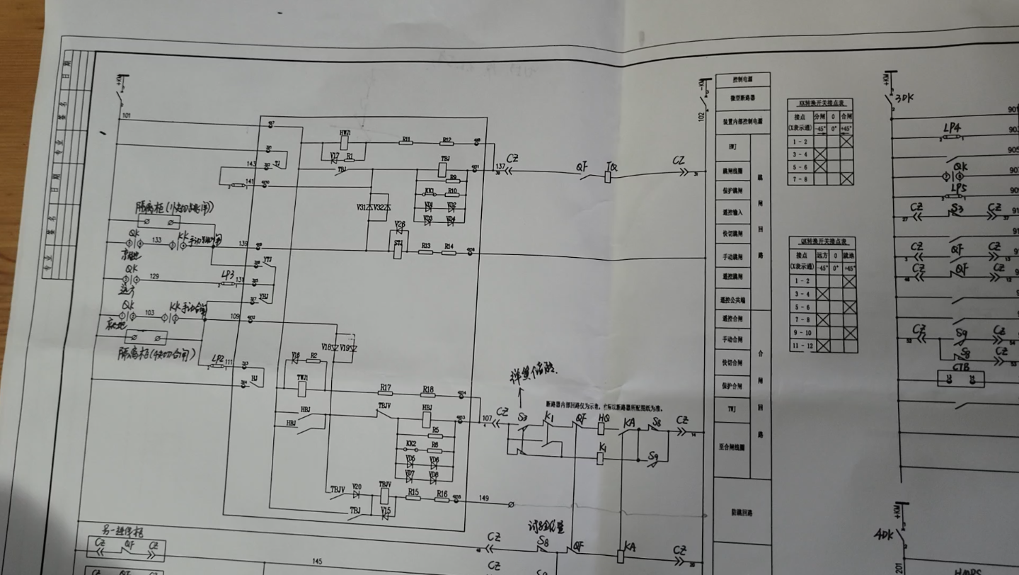 [图]10kV高压配电装置进线开关合闸控制回路原理图