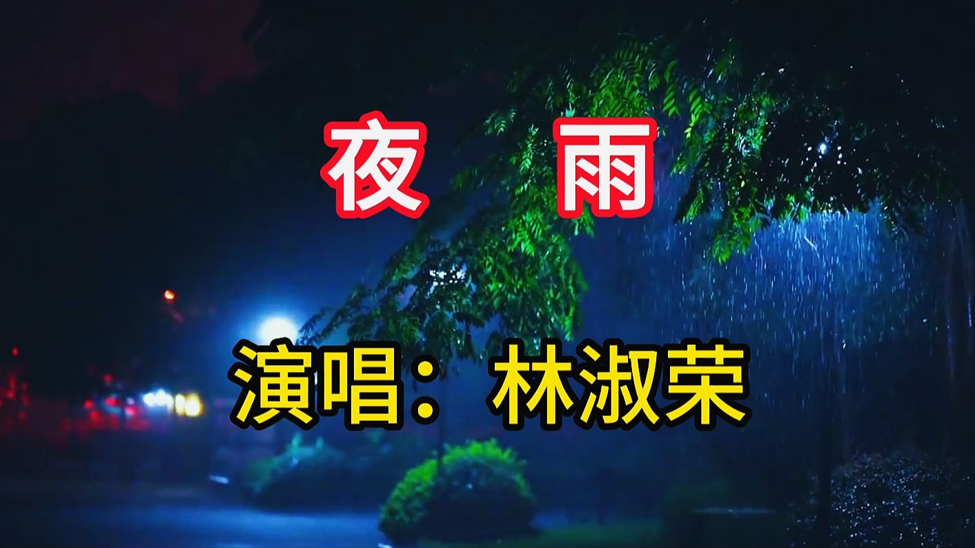 林淑容演唱《夜雨》,清亮柔美的歌声醉人心扉,百听不厌