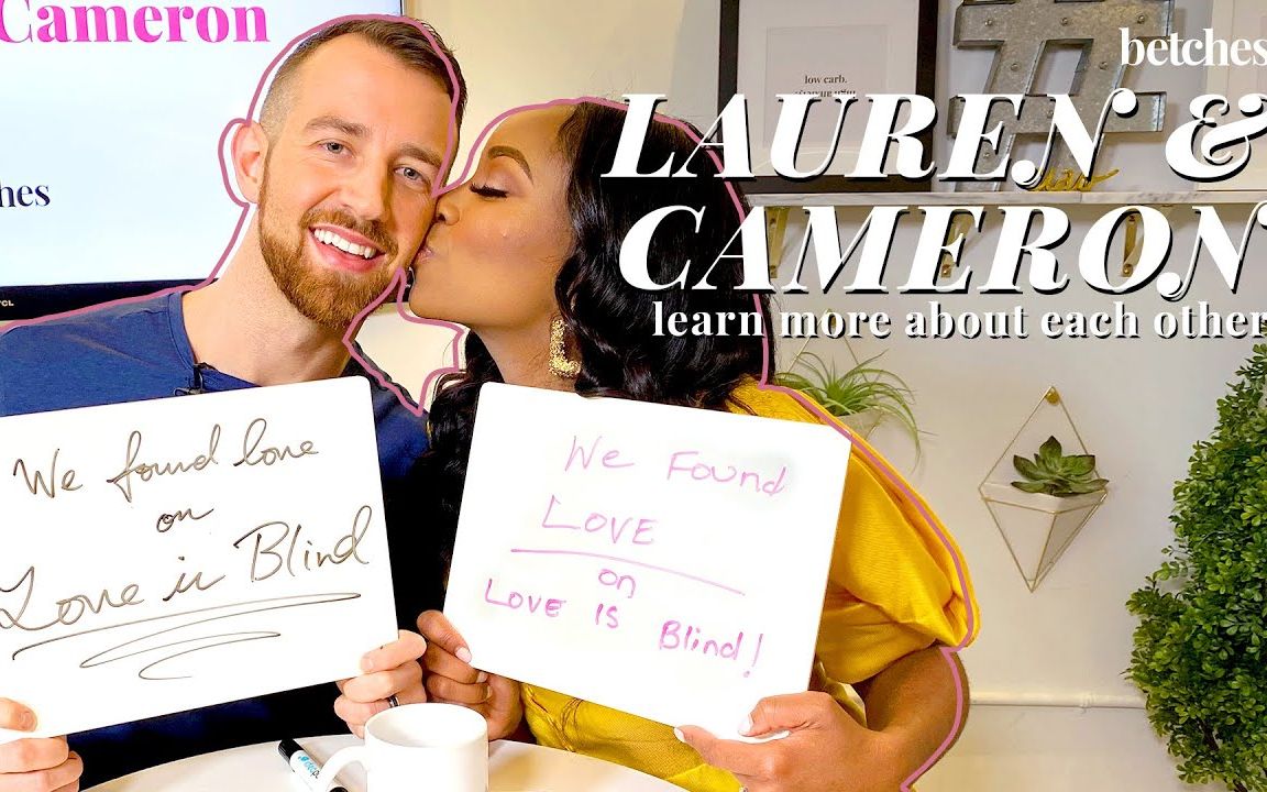 loveisblindlaurenandcameronplaythenewlywedgame