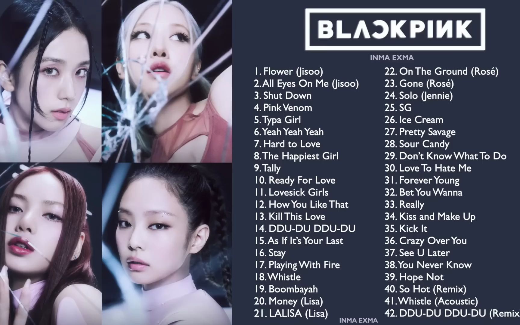 【Playlist】–Black Pink 最新歌曲合集 4K无损音质 韩国粉墨歌曲哔哩哔哩bilibili