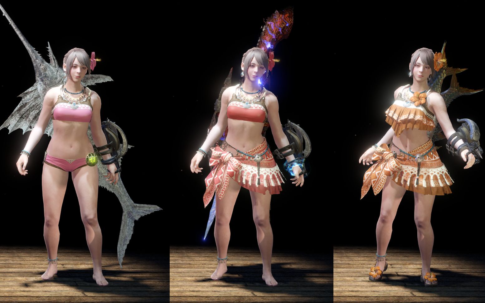 怪物猎人世界清凉泳装mod穿上泳装去狩猎吧