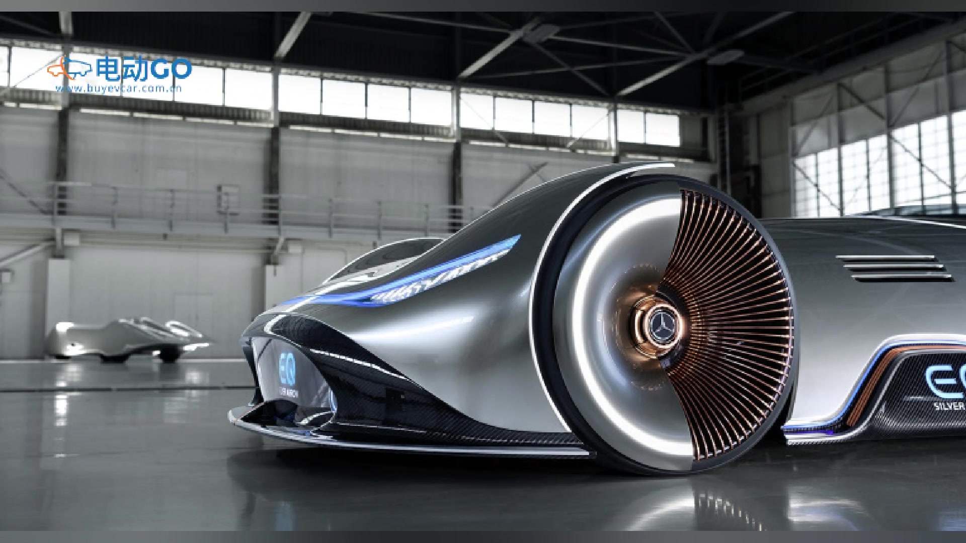 电动go百年前经典设计与未来结合的概念车奔驰eqsilverarrow