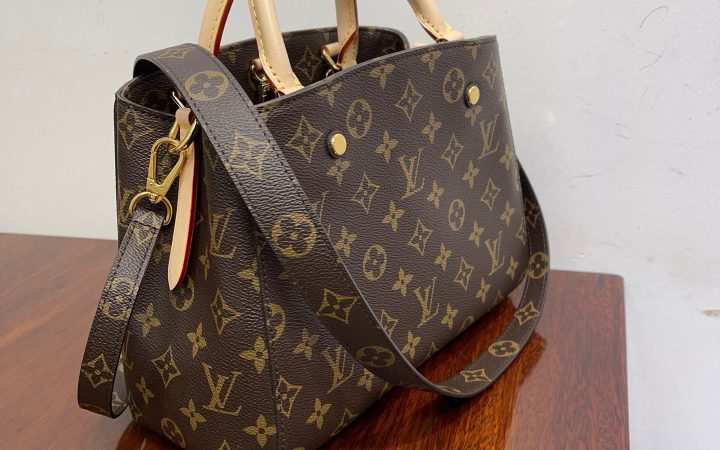 lv路易威登montaigne bb经典老花女士手提单肩