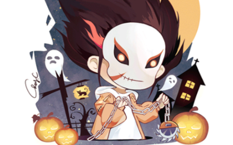 《忍者必须死3 》苍牙万圣节竟然这样!q版收割者绘画过程.