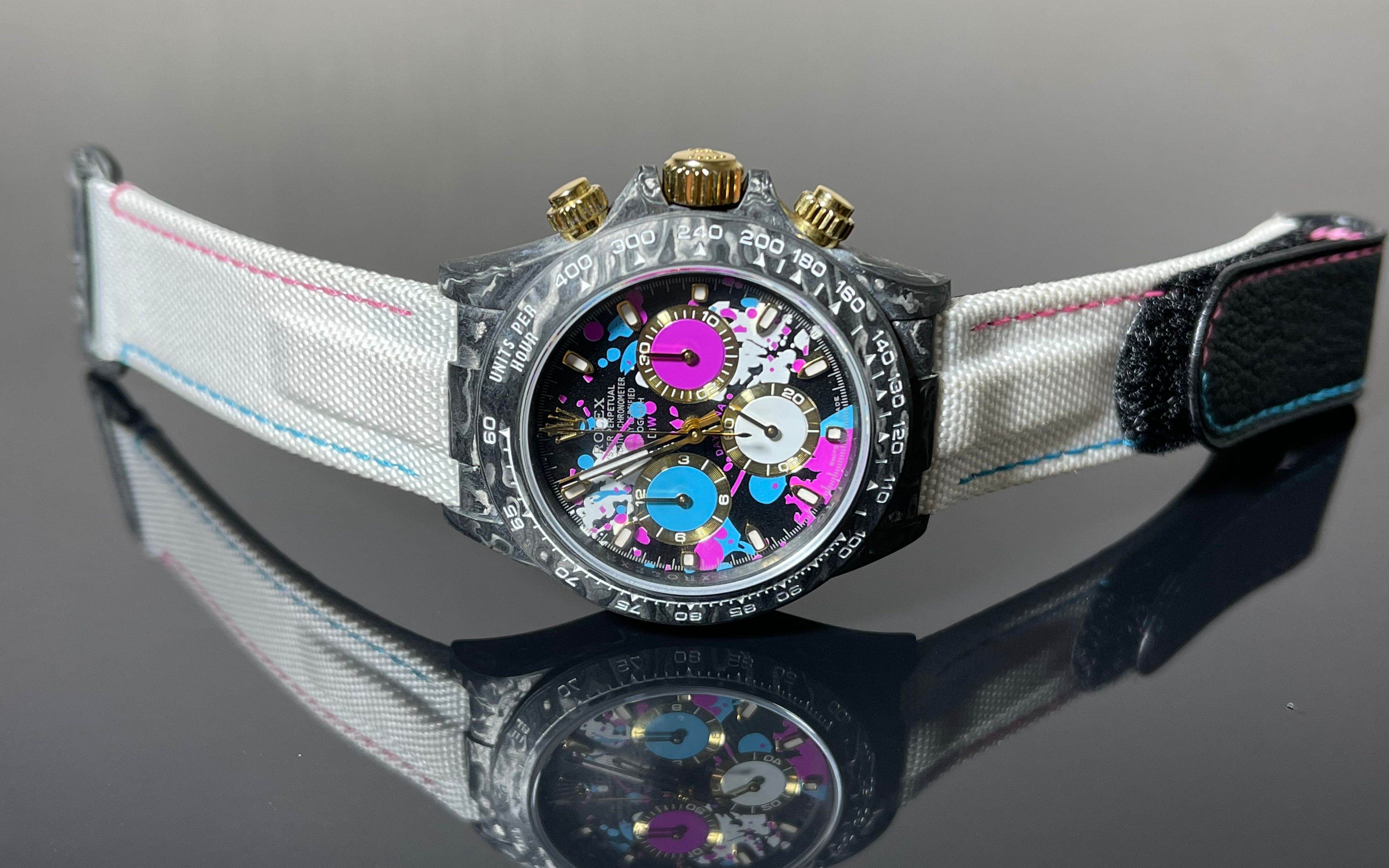 diw碳纤维迪通拿,全球最轻的劳力士改装表,仅重48克