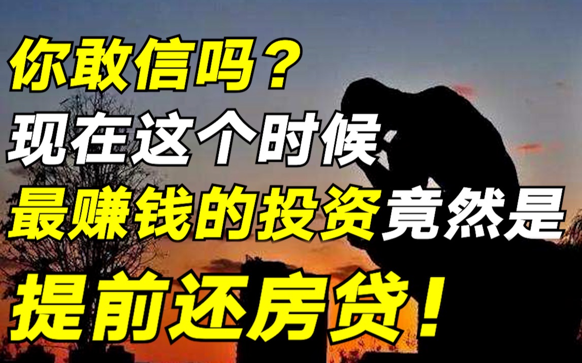 都在嚷嚷要提前还房贷,可99%的人根本不知道怎么还,这个干货视频值得你反复观看!【毯叔盘钱】哔哩哔哩bilibili