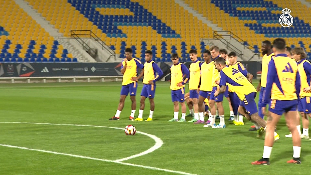 20240113皇马完成西超杯决赛前最后一次训练