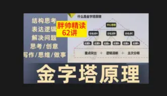 Descargar video: 我读了3遍，瞬间通透了，为什么建议你一定要学习金字塔原理。解决思考表达，写作的逻辑不清问题