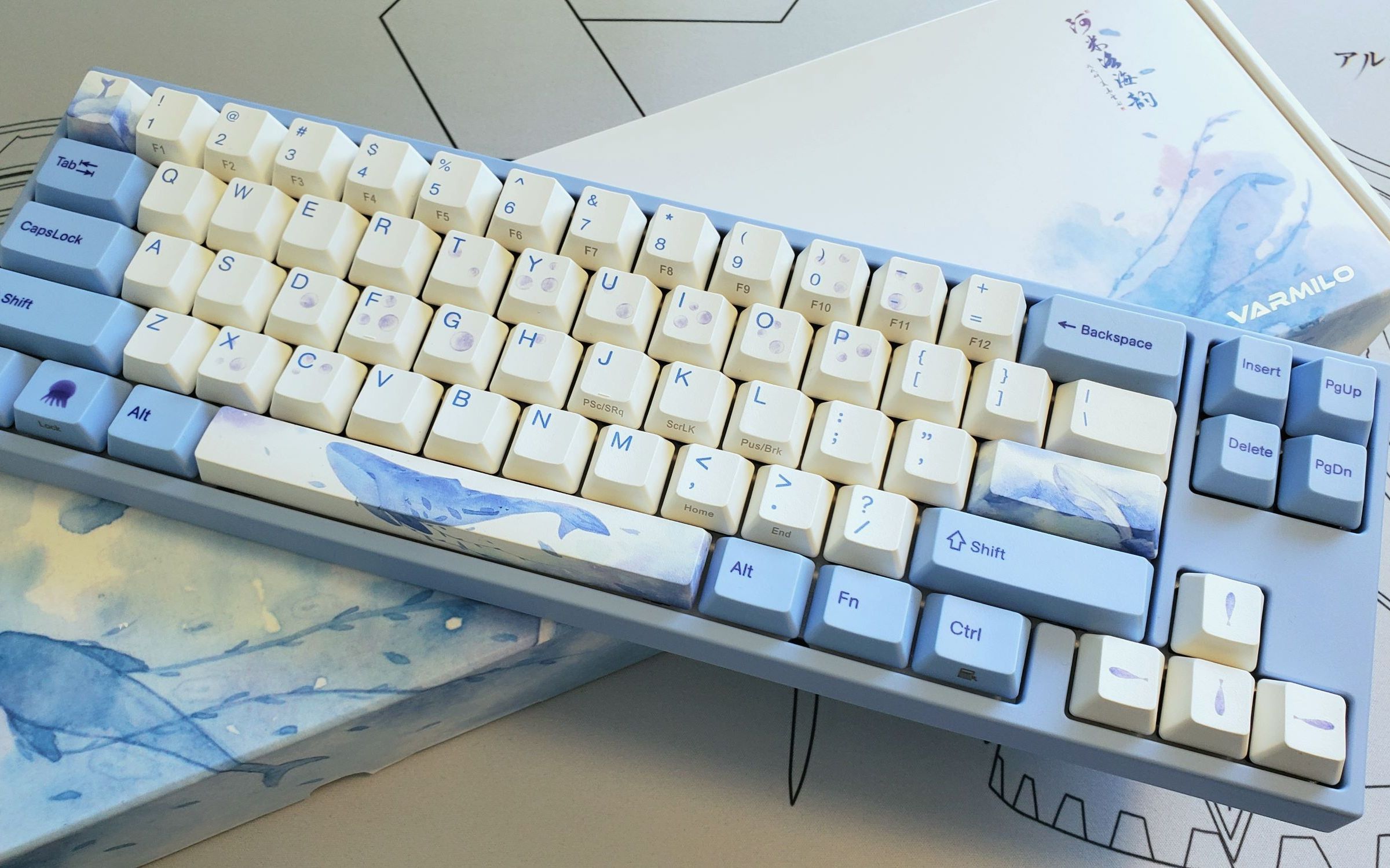 活动作品阿米洛机械键盘miya68海韵开箱附打字音