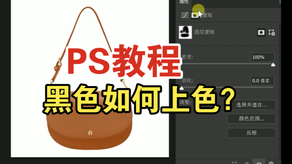 【PS教程】调色必学,黑色如何上色?哔哩哔哩bilibili