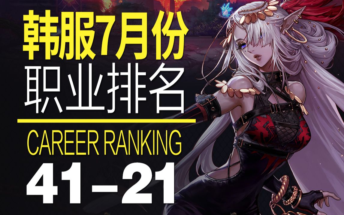 dnf韩服3月职业排名中20名