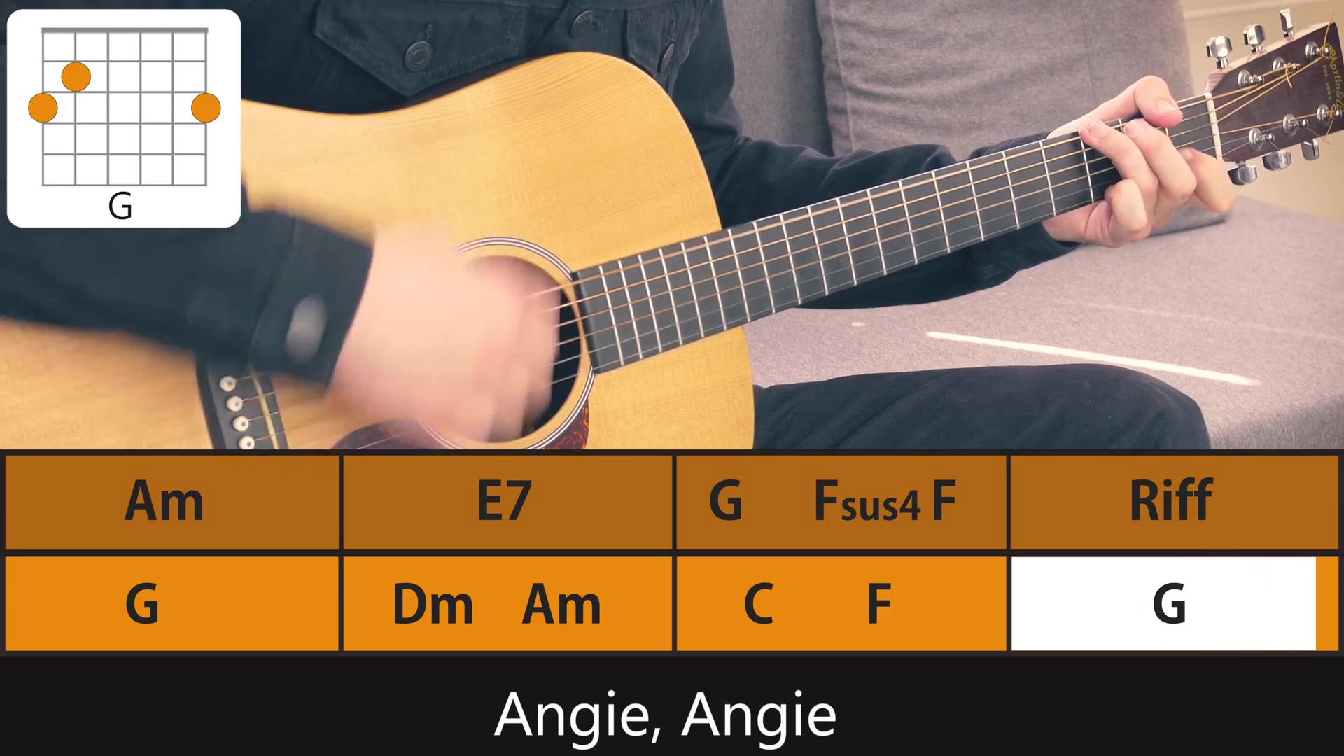 吉他谱angietherollingstones