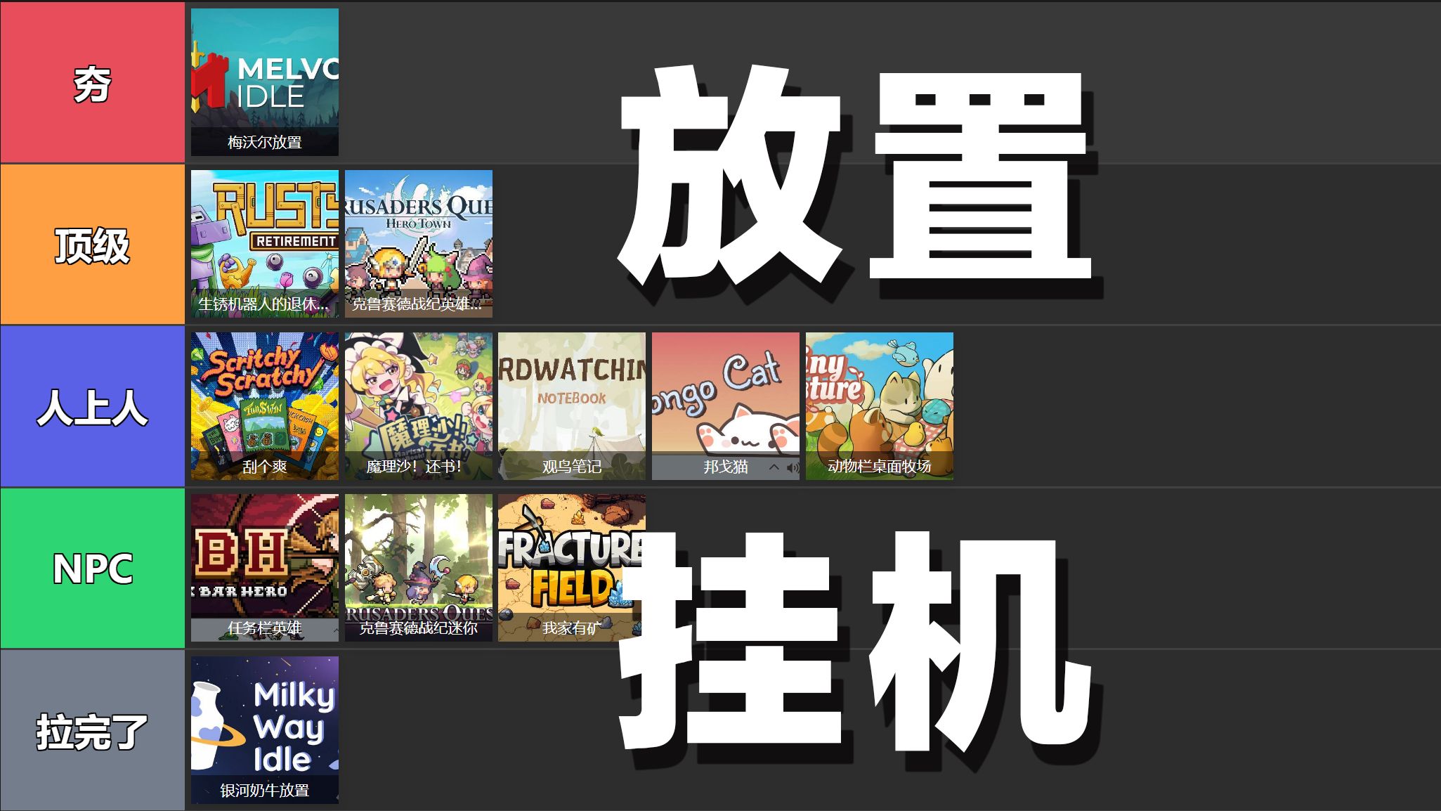 从夯到拉锐评STEAM放置挂机游戏01