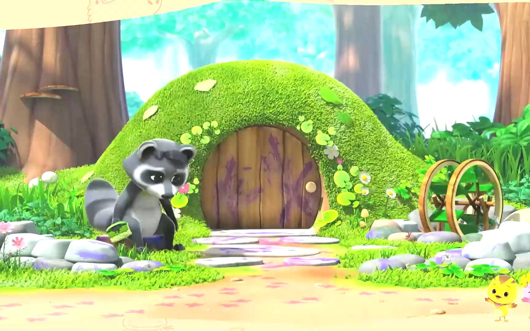 爱干净的浣熊#萌鸡小队 #动画片 #启蒙早教 #儿童动画 #亲子教育