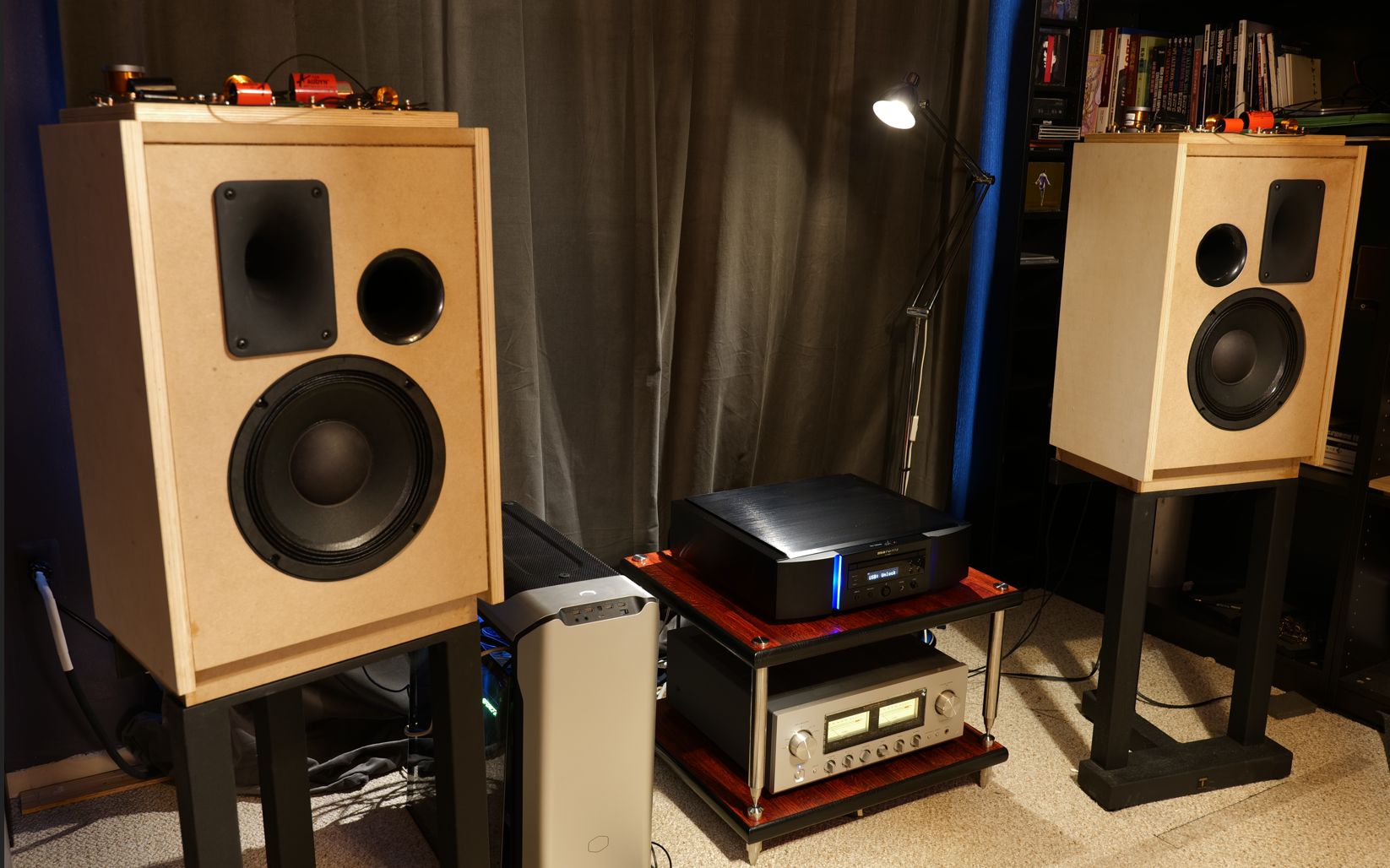 「极上生音」diy/自制的10寸低音2分频号角音箱播放jazz经典名曲