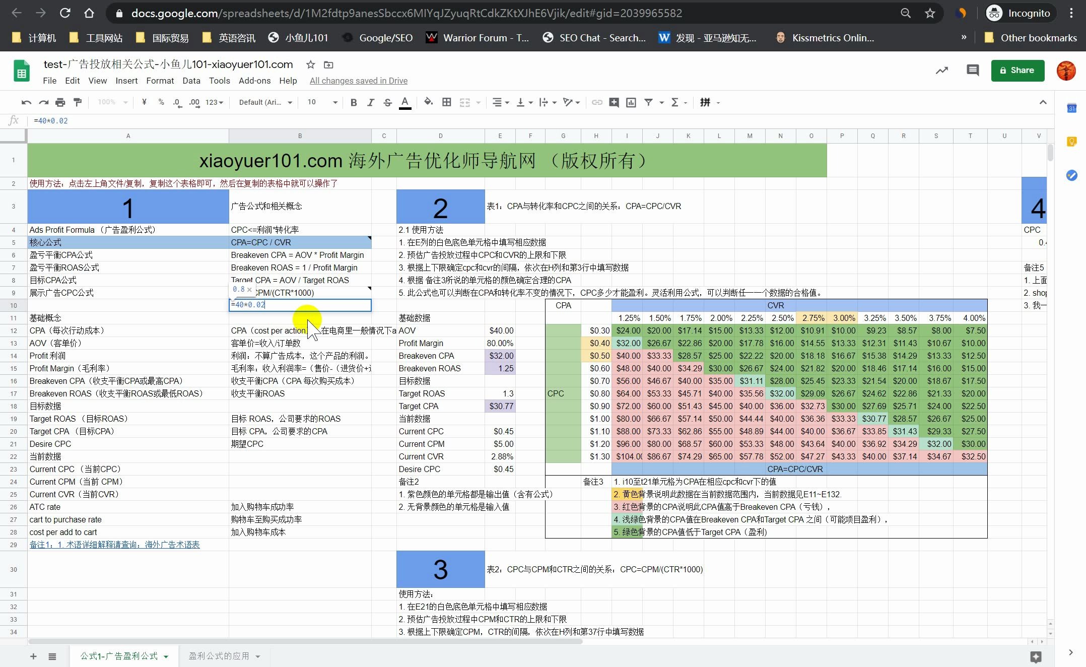 如何确定自己的标准数据(CPC、CVR、加购成功率等)xiaoyuer101.com哔哩哔哩bilibili