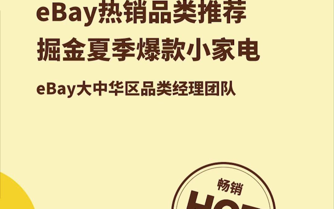 [图]掘金夏季热销小家电！eBay品类经理为您选品来啦~