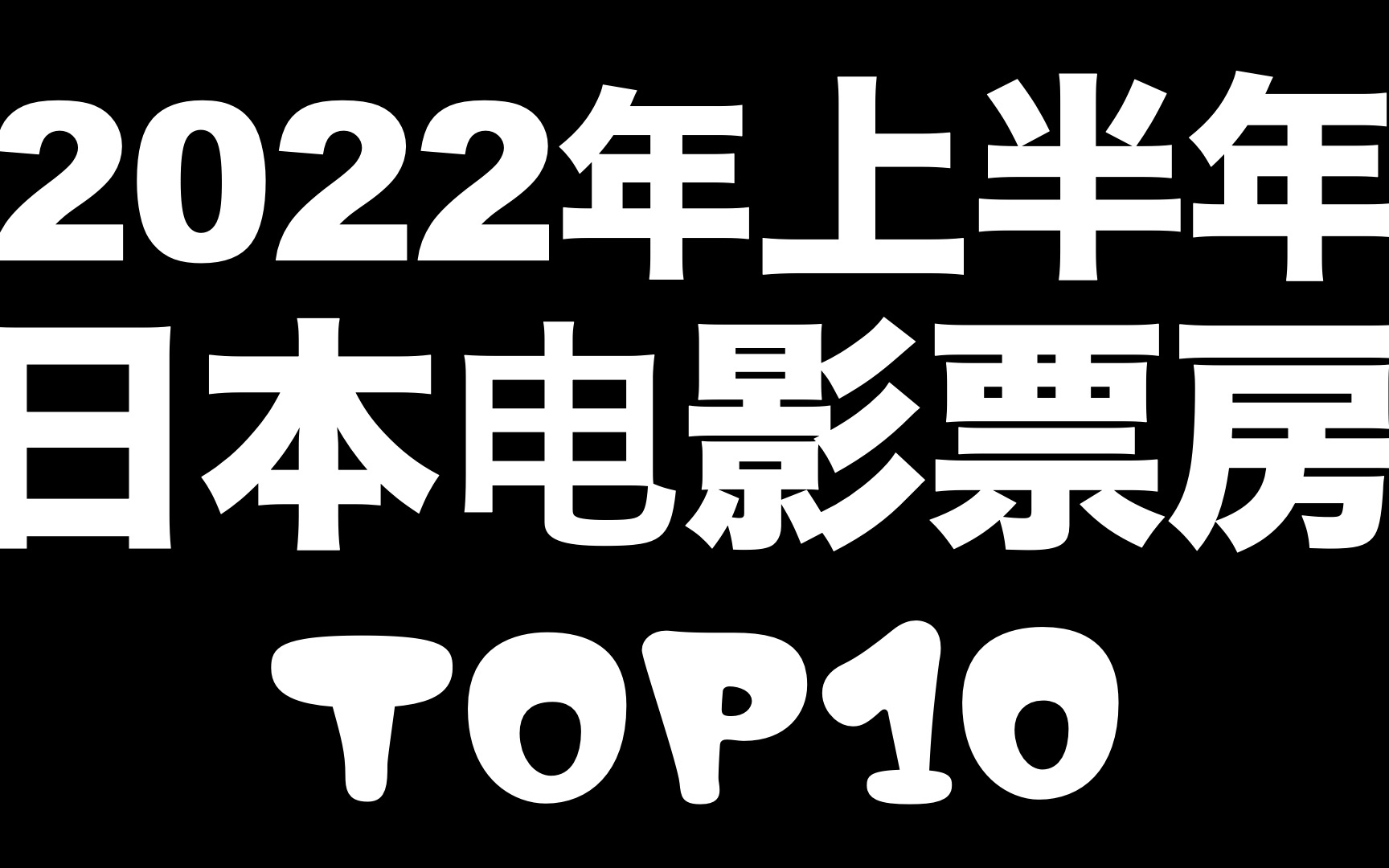 【排行榜TOP10】2022年上半年日本电影票房排名&主题曲介绍哔哩哔哩bilibili