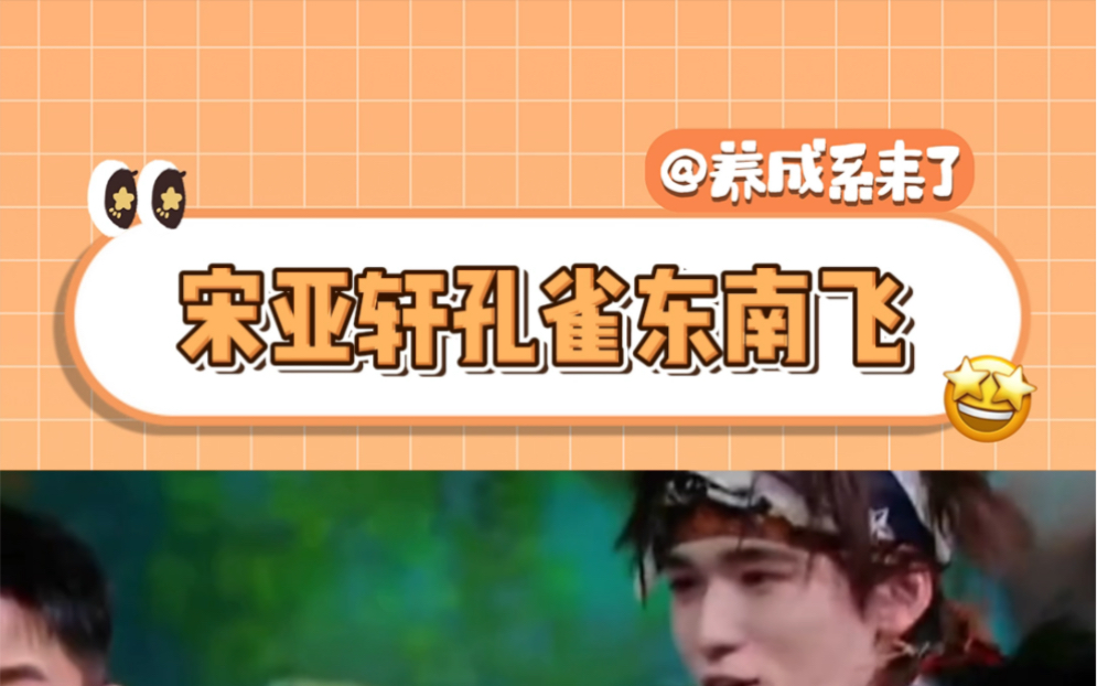 宋亚轩孔雀东南飞洗脑,综艺爆笑名场面.