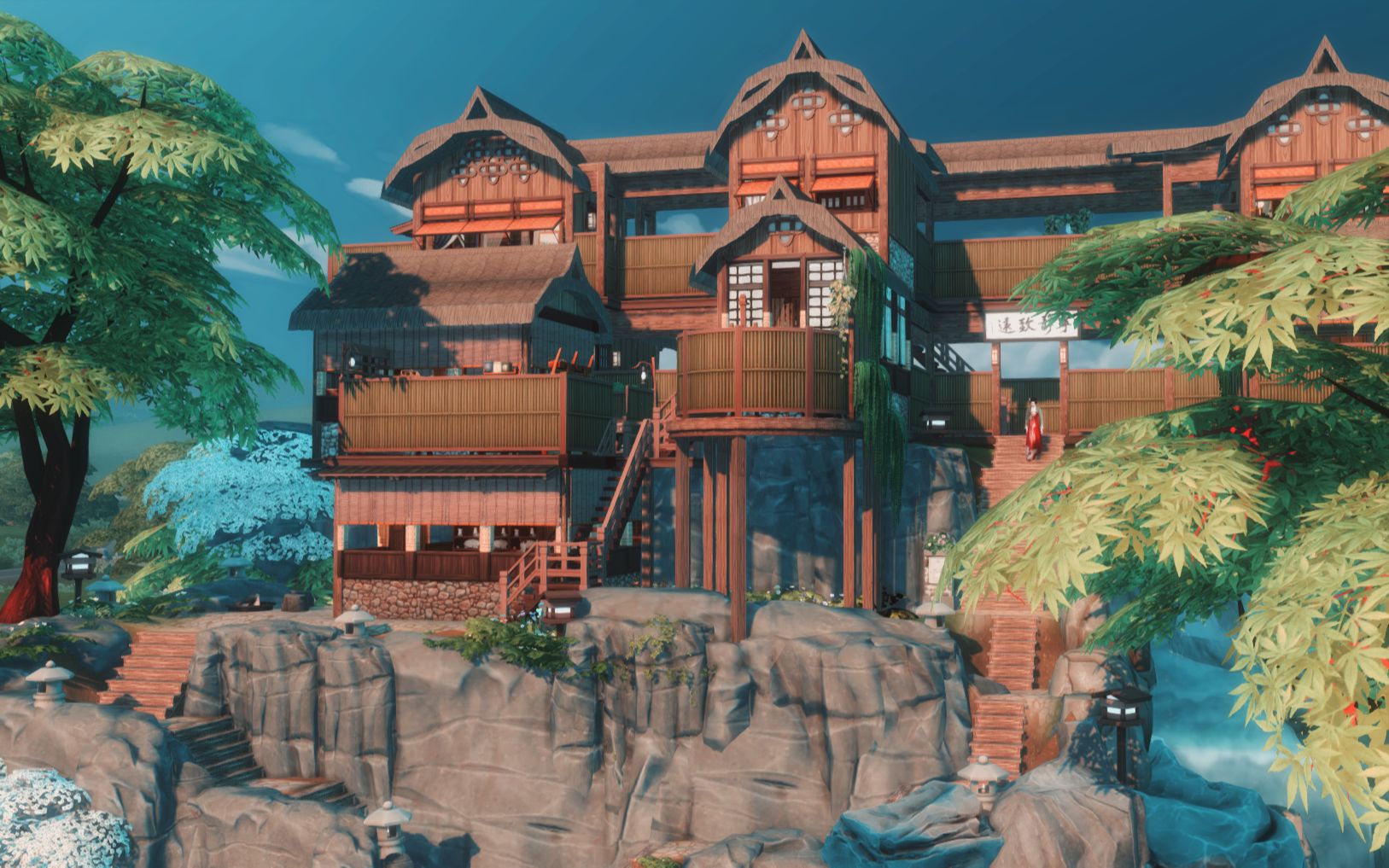 【模拟人生4】古风房屋·不如归去 ~万事消磨去远,浮名薄利休羡!