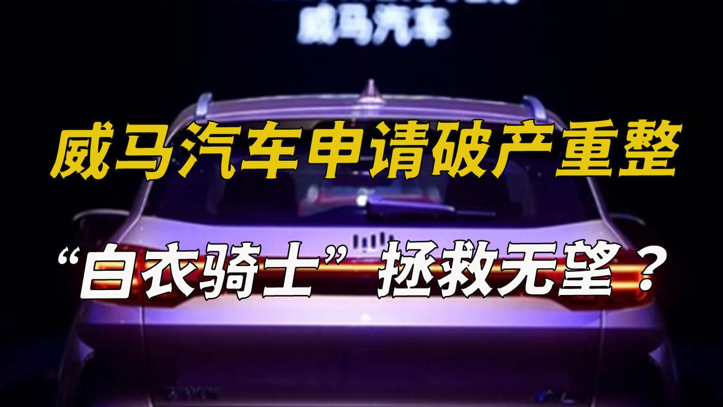 威马汽车申请破产重整,“白衣骑士”拯救无望?哔哩哔哩bilibili