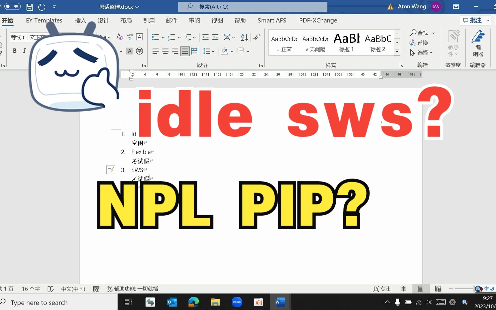 Idle?SWS?NPL?PIP?是什么意思?遇到了如何应对?——【职场信息差系列】2哔哩哔哩bilibili