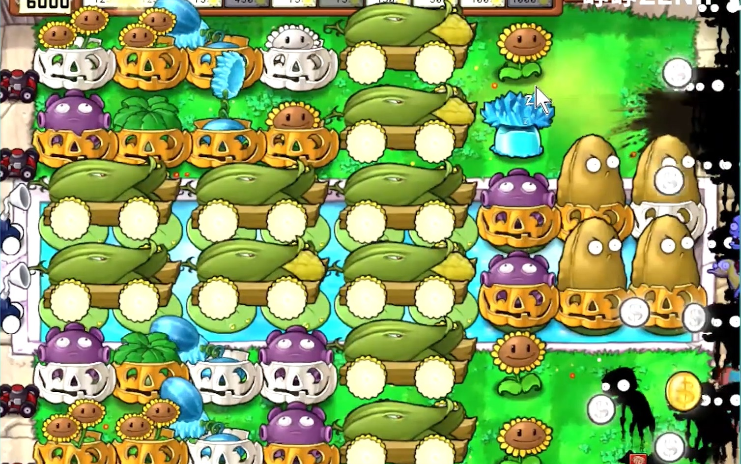 植物大战僵尸十炮阵打无限模式第二弹