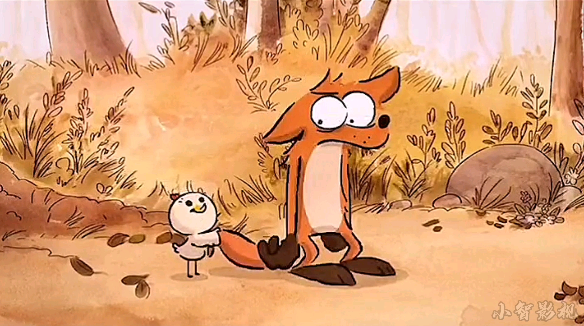 法国动画片狐狸小鸡图片