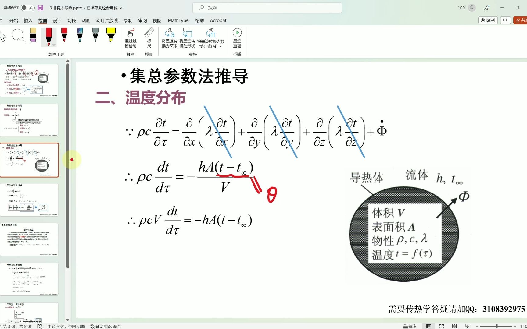 集中参数法的推导 (非稳态导热零维问题)哔哩哔哩bilibili