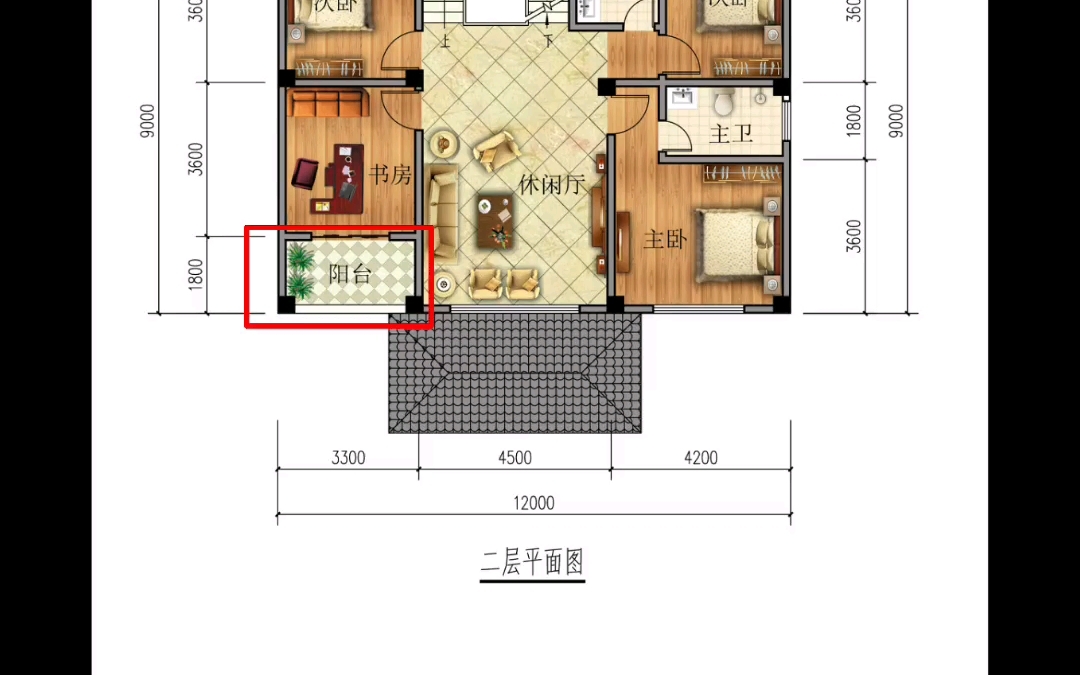 12x9农村自建房别墅设计,评论区写上您家尺寸,我们来出方案