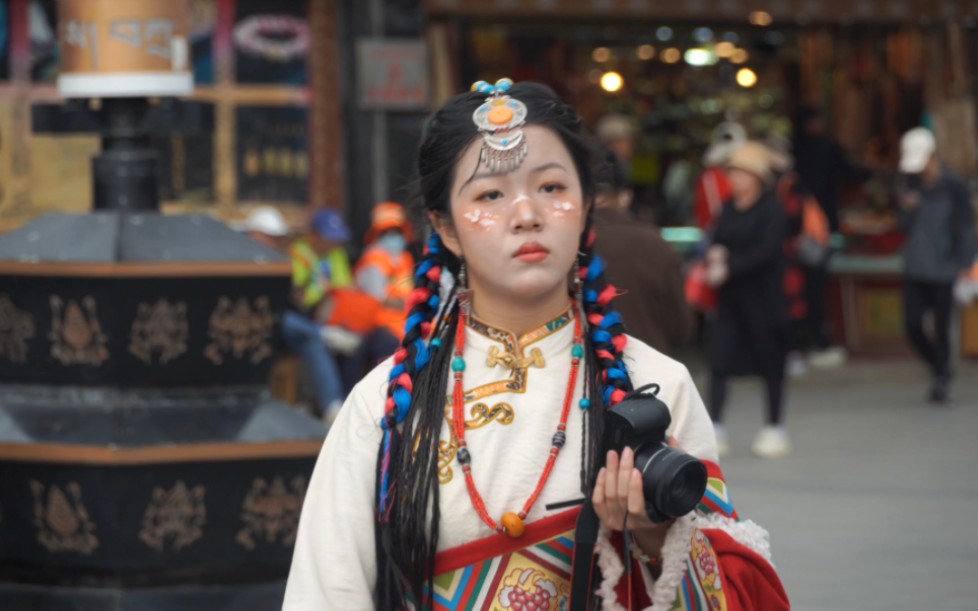 八廓街大昭寺人物街拍