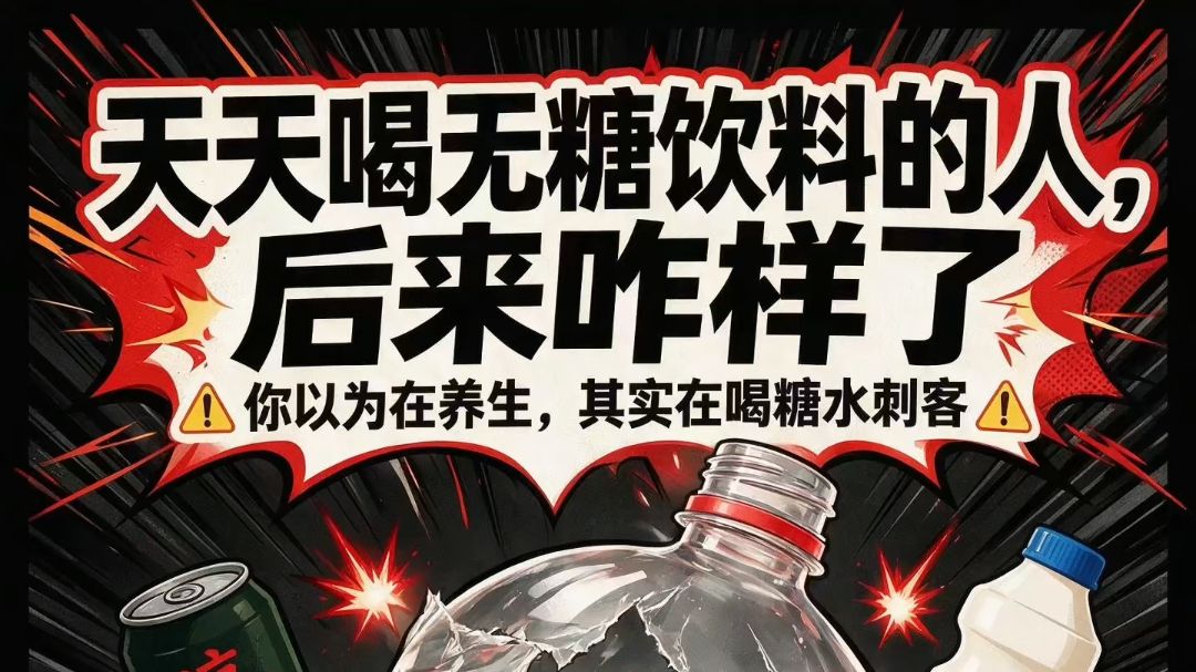 天天喝“无糖”饮料的人，后来都咋样了😱
