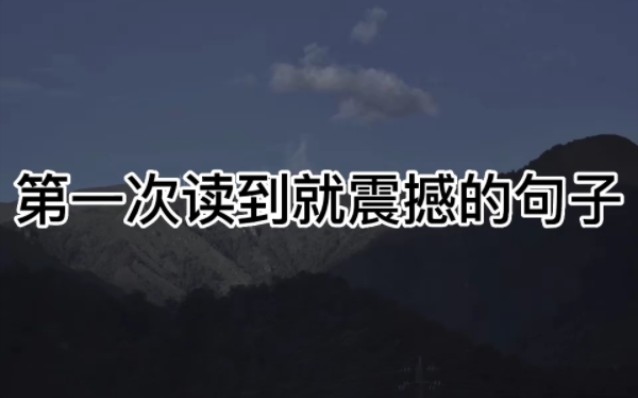 “悲喜自渡,他人难悟.悄悄崩溃,默默自愈.”|第一次读到就震撼的句子哔哩哔哩bilibili