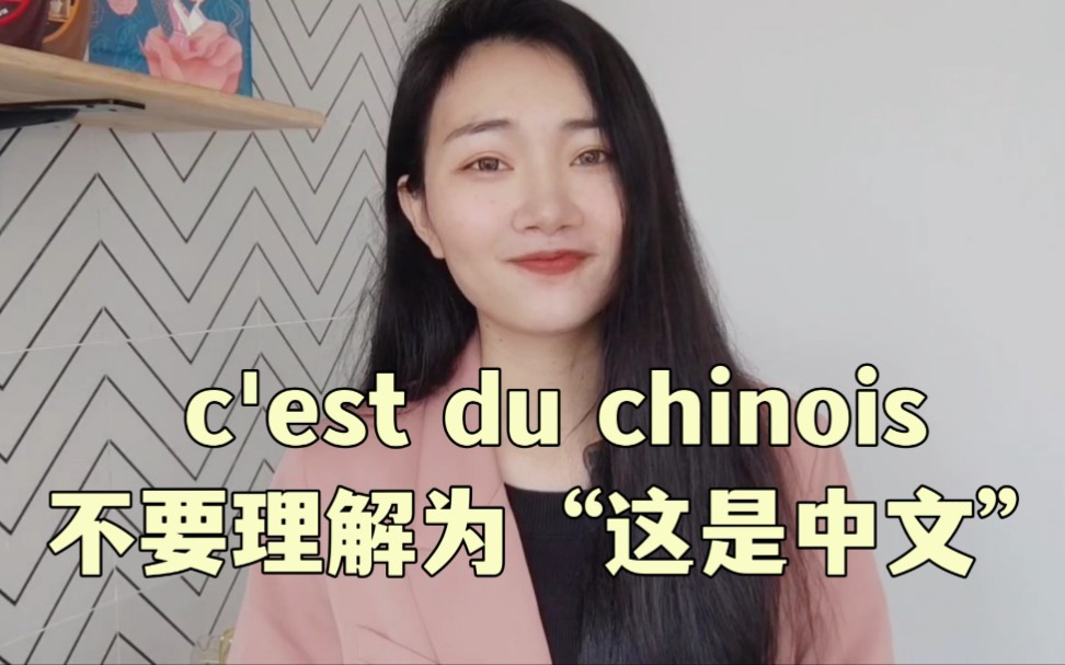 法语c'est du chinois不要理解为“这是中文”【法语学习】哔哩哔哩bilibili