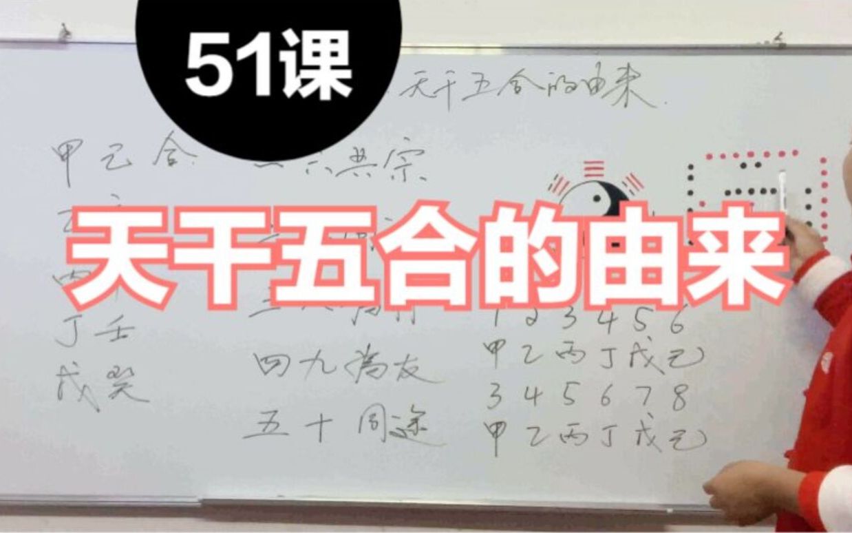 天干五合的由来,详细解释一六共宗,二七同道,三八为朋,四九为友,五十同途是什么意思哔哩哔哩bilibili