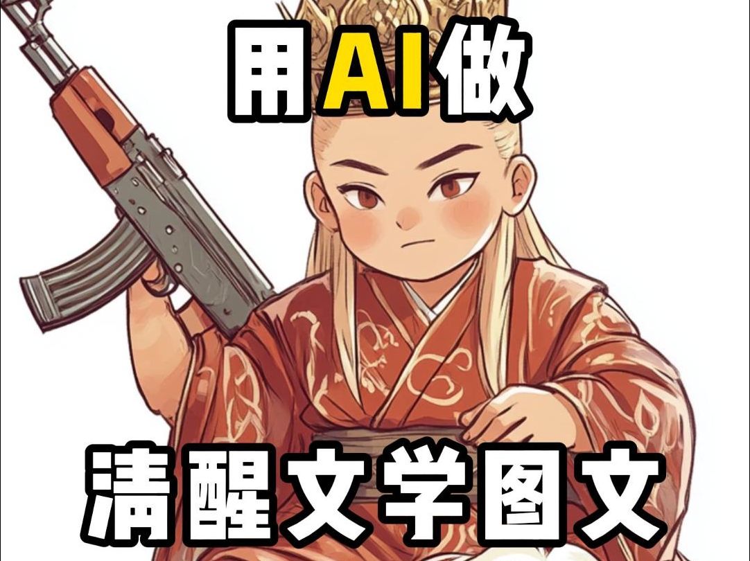 【AI】原来用AI做清醒文学图文,竟然是这么的简单哔哩哔哩bilibili