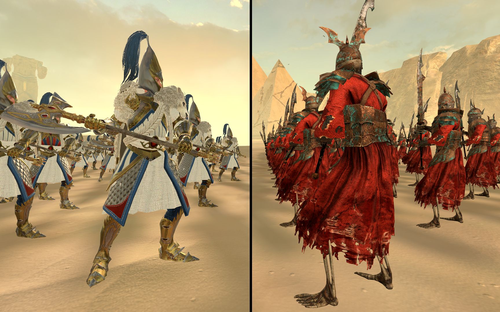 全面战争:战锤2 sfo测试 白狮禁卫 vs 荒坟重武