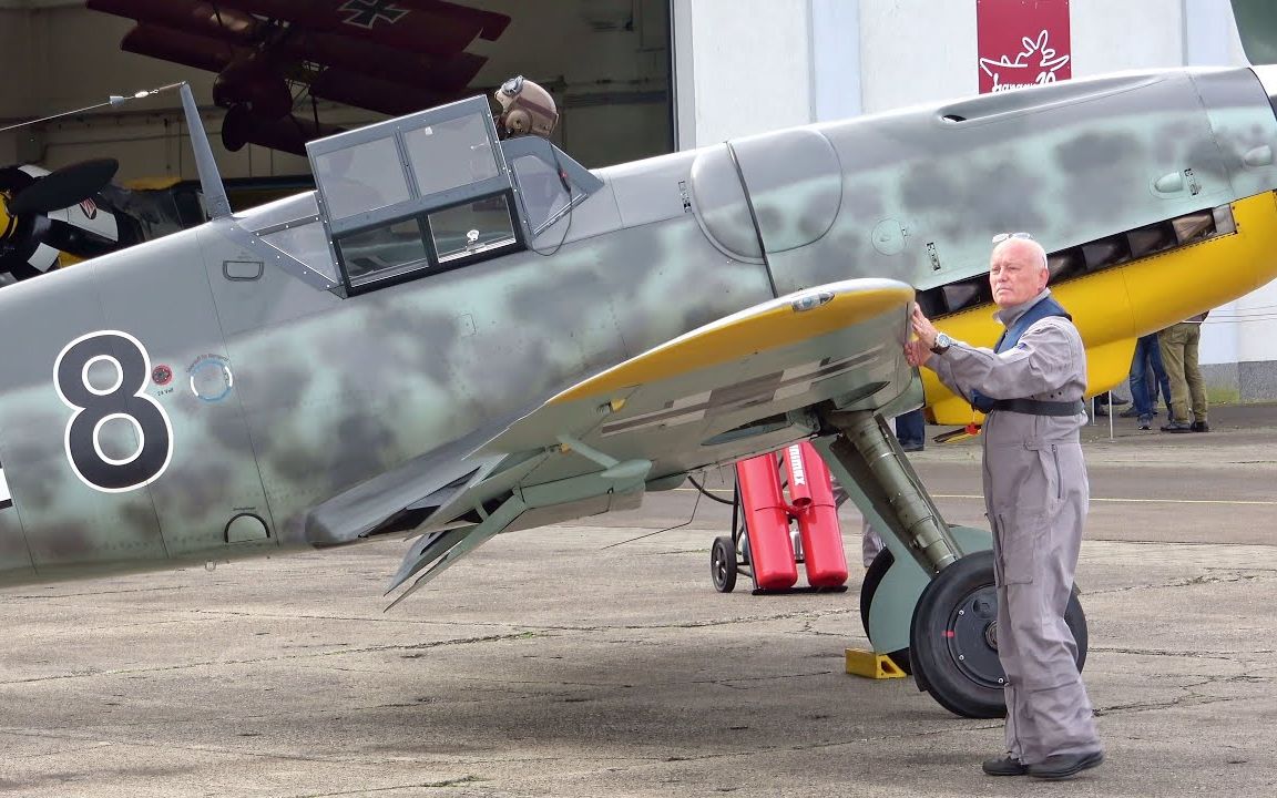 使用db605发动机的梅塞施密特bf109g6首次飞行