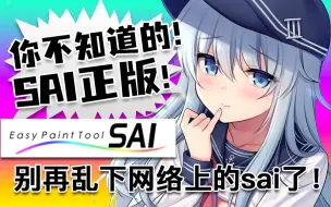 Скачать видео: 【SAI正版科普】从来没人告诉你，SAI绘画软件到底是什么？