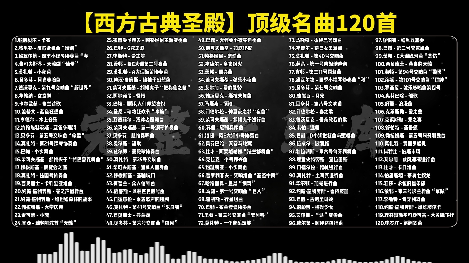 【西方古典圣殿】顶级名曲120首，首首经典