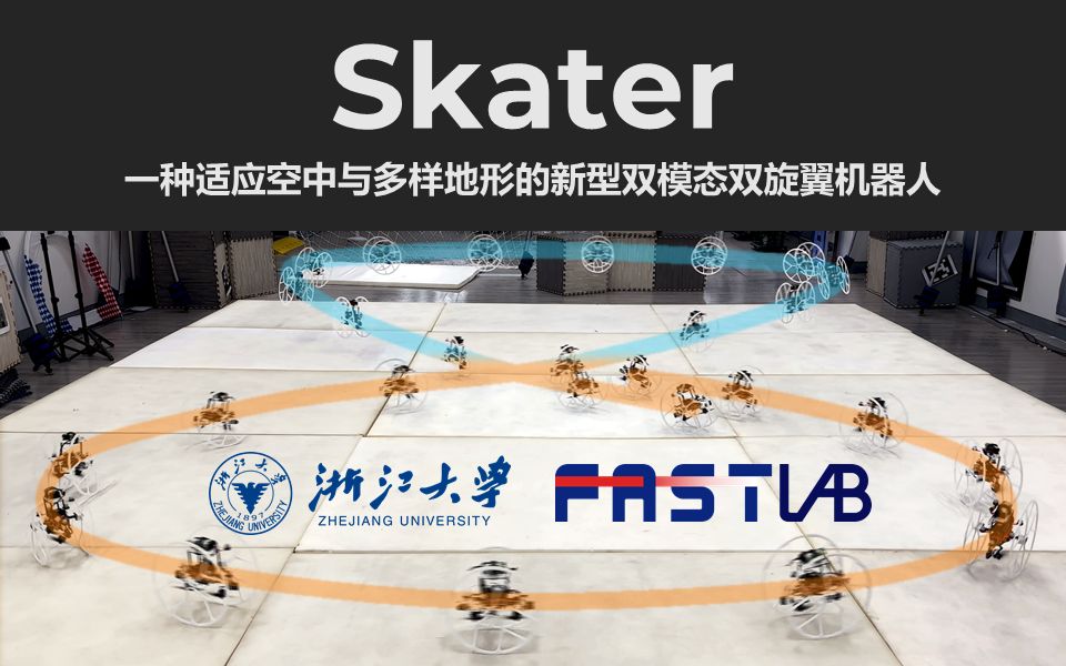 Skater: 一种适应空中与多样地形的新型双模态双旋翼机器人哔哩哔哩bilibili