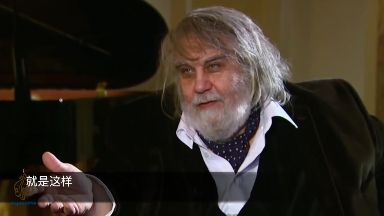 [图]【中文字幕】【Vangelis: A Message of Hope】范吉利斯Vangelis 罕见露面 做客联合国文明联盟 半岛电视台2011年采访记录