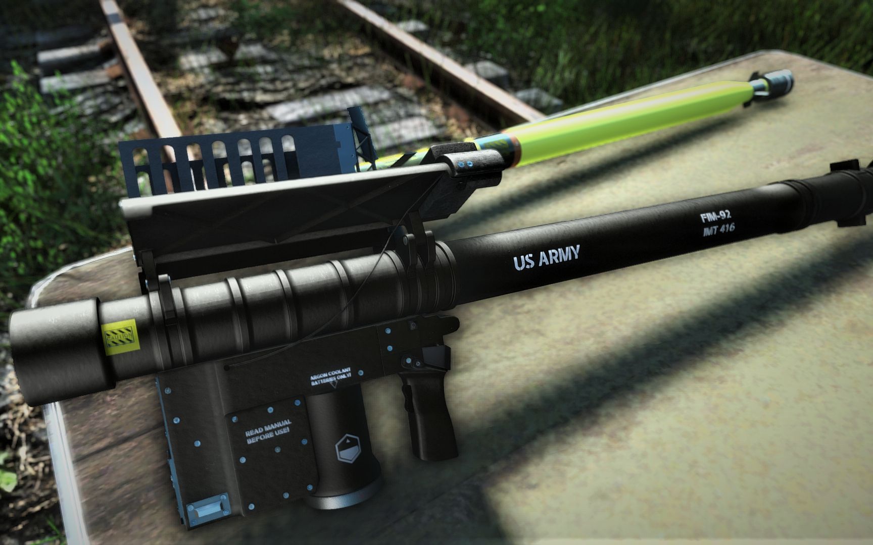 辐射4好看的武器modfim92毒刺防空导弹