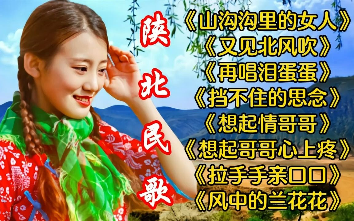 陕北民歌《山沟沟里的女人》《又见北风吹》《再唱泪蛋蛋》哔哩哔哩bilibili